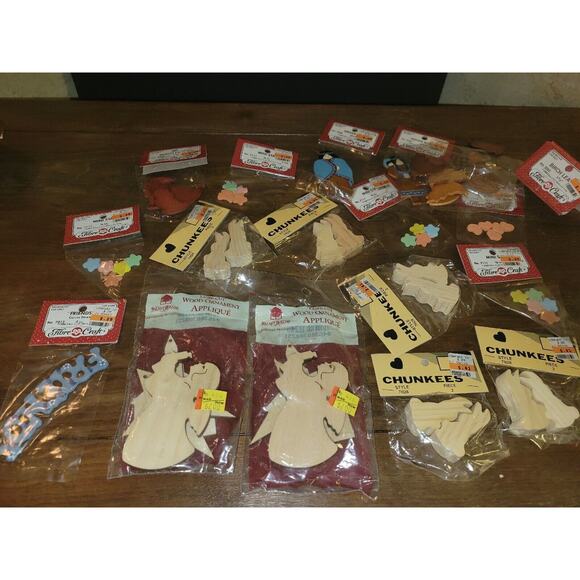 Giant Lot Of New Vtg Woodlets, Chunkees Fibre | Mercari Giant Lot Of New Vtg Woodlets, Chunkees Fibre Craft And Many Other Wood Crafts